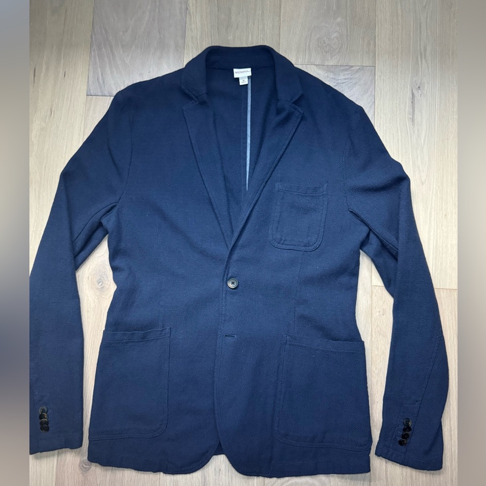 Merona Dark Blue Textured Blazer